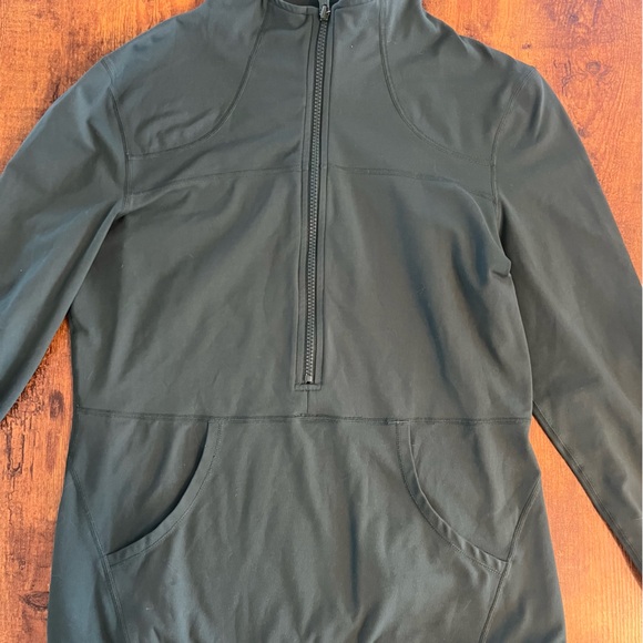 Zyia Active Pullover Womens Large 1/2 Zip Hunter Green Athletic Top - Picture 1 of 7